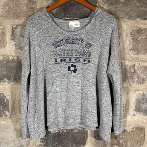Notre Dame‎ Fighting Irish Concepts Sport Gray Hoodie Pullover Women's Small